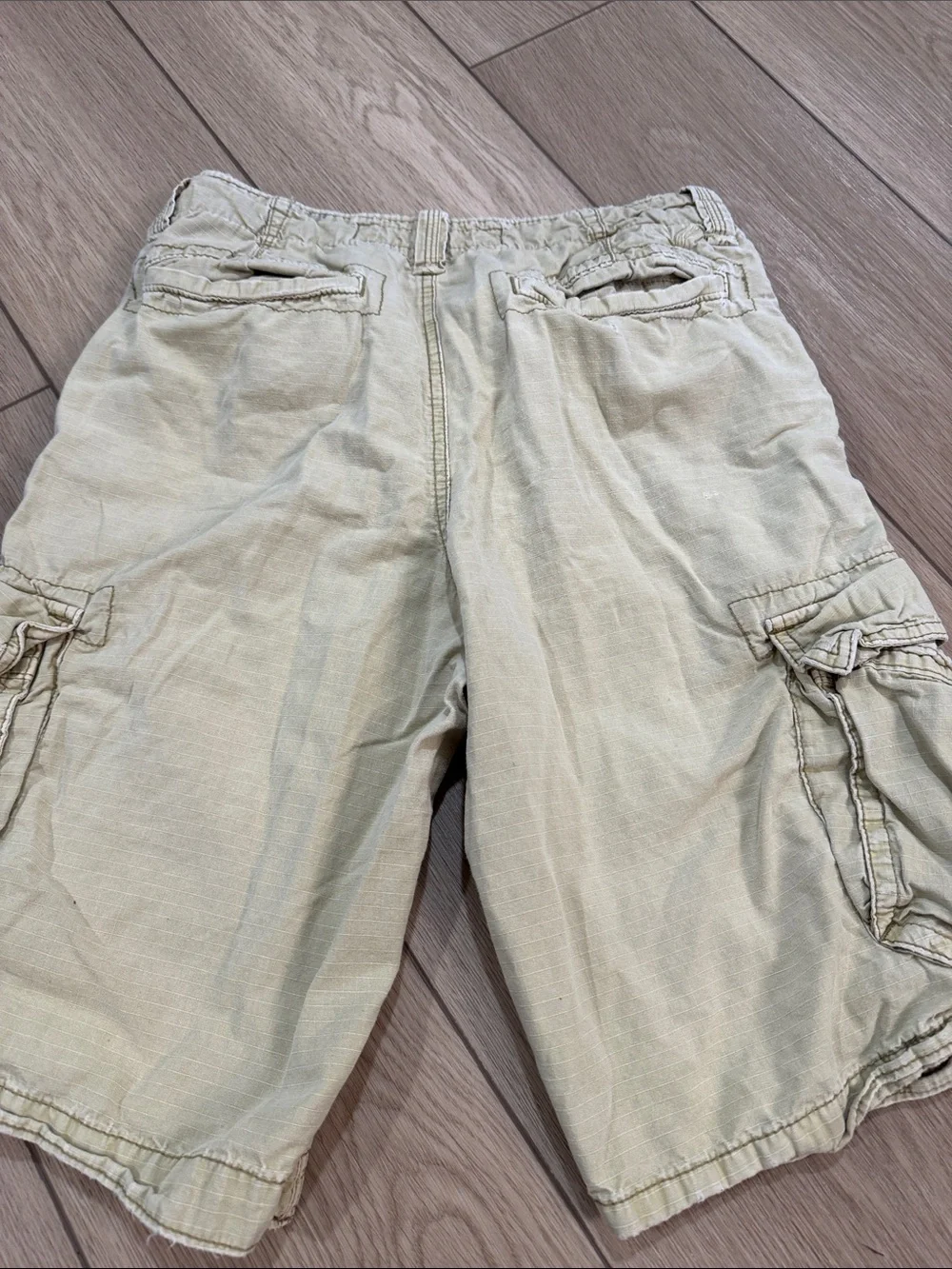 Y2K 90s American Eagle Longboard Cargo Shorts Distressed Size 28
